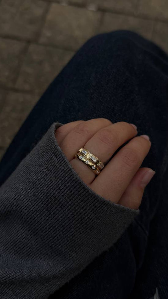 Milky Way ring - 14K gold