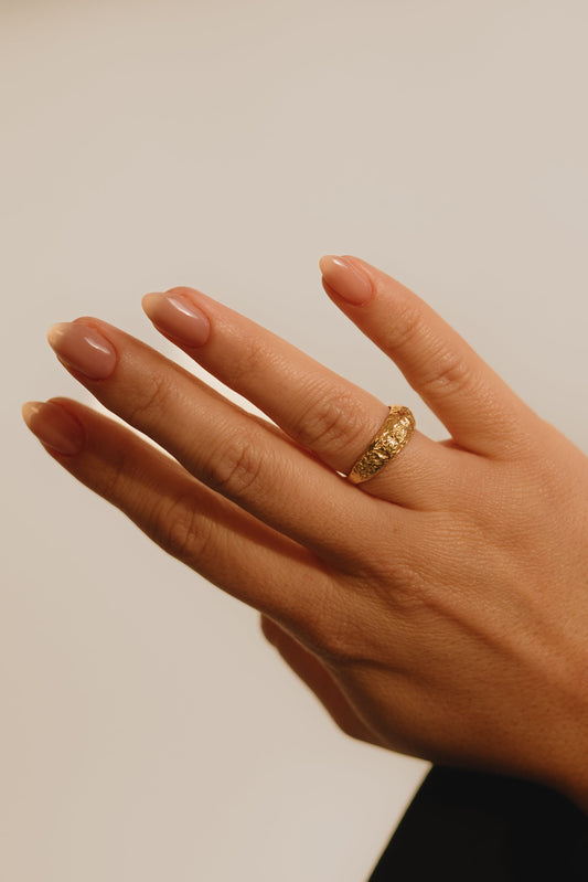 Mini Scar Ring - Gold