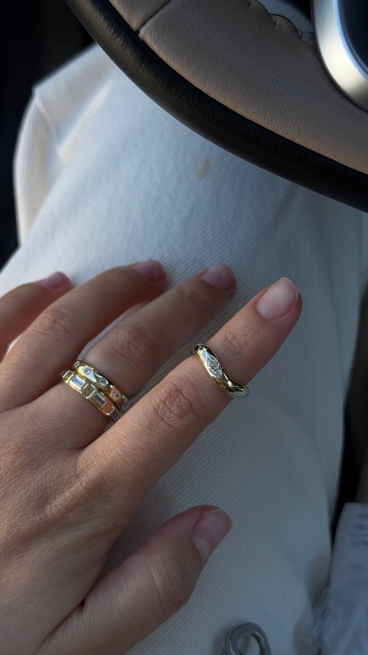 Vivian ring marquise diamond - 14K Gold