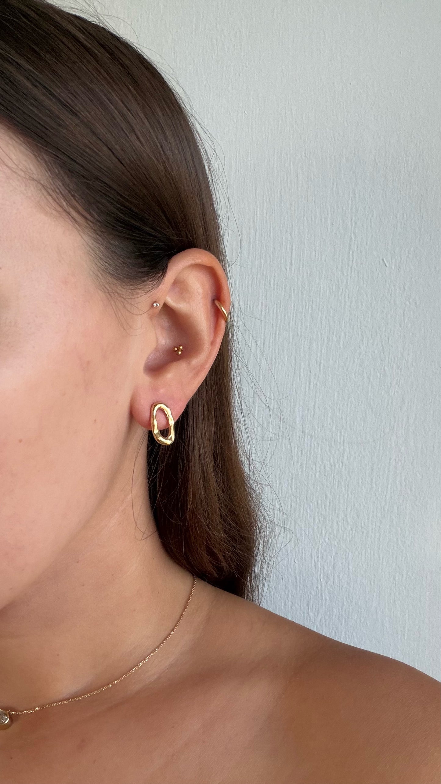 Loop earrings - gold