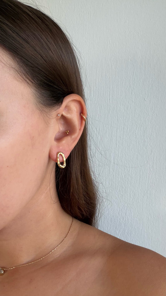 Loop earrings - gold