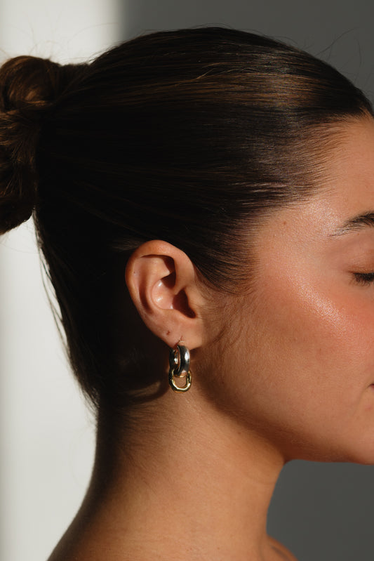 Bombai Silver Earrings - MIX GOLD