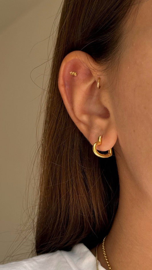 Heart Earrings - Gold